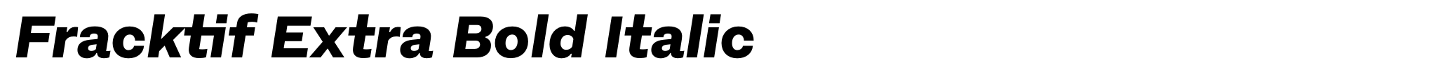 Fracktif Extra Bold Italic image